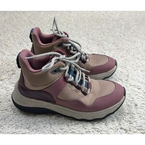 Clarks‎ Womens Shoes Jaunt Lo Pink Mix Ankle Lace Up US Size 6.5 M Gorpcore